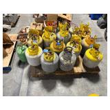 (20) empty refrigerant tanks