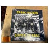 Speed riders Super Cheers autographed LP record SCR-002; Gray MN hoodie