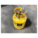 R500 Refrigerant Disposable Cylinder holding 10 lbs of refrigerant