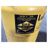 R500 Refrigerant Disposable Cylinder holding 10 lbs of refrigerant