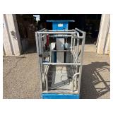 Genie Lift Model GR-15 Runabout Electric Aerial Work Platform Powers up see video of it running and driving.