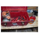 Tool Box with Straps and Jumper Cables Tool Box with Straps and Jumper Cables
