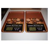 *2* Casaware Ceramic Non-Stick Cookie Pans *2* Casaware Ceramic Non-Stick Cookie Pans
