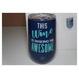*2* Novelty Wine Tumblers *2* Novelty Wine Tumblers