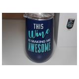 *2* Novelty Wine Tumblers *2* Novelty Wine Tumblers