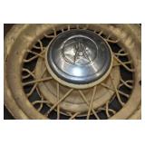 *2* Kelsey Hayes Bent Spoke Wire Wheels with Caps *2* Kelsey Hayes Bent Spoke Wire Wheels with Caps
