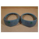 Paintable Headlight Bezels - 1955-56 Ford