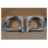 Ford Truck Chrome Headlight Trim - 1967-72
