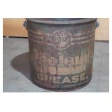 Antique Tiolene Grease Bucket