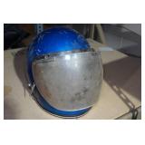Vintage Blue Helmet with Shield
