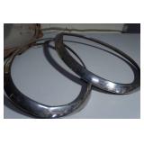 1937-38, 1939 Standard Ford Headlight Bucket and Rings 1937-38, 1939 Standard Ford Headlight Bucket and Rings