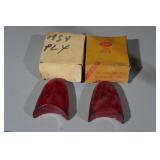 1954 Plymouth NORS Tail Light Lenses 1954 Plymouth NORS Tail Light Lenses