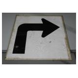 Vintage Reflective Road Sign - Arrow Vintage Reflective Road Sign - Arrow