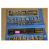 Assorted Vintage Dealer Badges