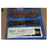 Assorted Vintage Dealer Badges