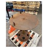 Wood Spoke Wheel Assembly Table