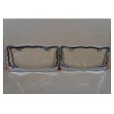 Chrome License Plate Frames - Hearts Chrome License Plate Frames - Hearts