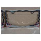 Chrome License Plate Frames - Hearts Chrome License Plate Frames - Hearts