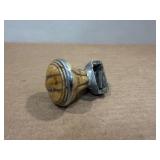 Antique Fluted Bakelite Knob with Chrome Mount