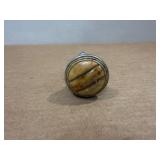 Antique Fluted Bakelite Knob with Chrome Mount