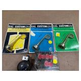 Vintage Accessories - Cal Custom Dip Stick Handles, Lucite Knobs, Dash Compass