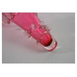 Fenton Victorian-style Pink Art Glass Epergne Horn, 6 inch