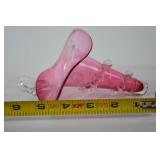Fenton Victorian-style Pink Art Glass Epergne Horn, 6 inch