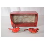 Pair of Cardinal Bird Clip Ornaments with Original Box