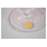 Set of Theresienthal Germany Pink Wine Glasses