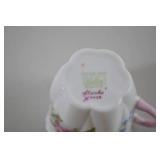 Shelley England bone china floral demitasse cup and saucer trios