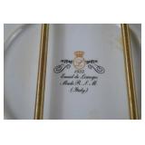 Pair of Limoges Decorative Portrait Plates, RSM Italy
