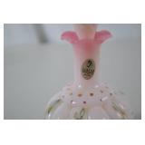 Fenton Handpainted Art Glass Perfume Bottle with Stopper