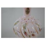 Fenton Handpainted Art Glass Perfume Bottle with Stopper