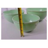 Anchor Hocking Fire-King Jadeite Mixing Bowl Set (3pc, 2000)