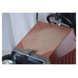 1938 Style Red Pedal Car with Black Seat and Chrome Accents