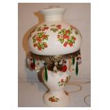 Vintage Strawberry Motif Table Lamp