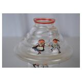 Magnor Norway Hand Painted Glassware Set - Carafe & 10 Glasses