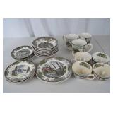 Johnson Bros Friendly Village Dishes - Plates, Bowls, Cups (20+ Pieces)