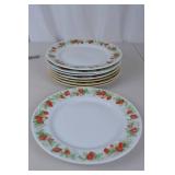 Christopher Stuart Berry Orchard Fine China Plates - Set of 8
