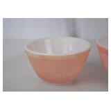 Set of 3 Vintage Pyrex Pink Mixing Bowls
