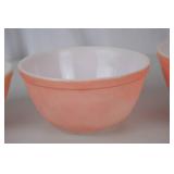 Set of 3 Vintage Pyrex Pink Mixing Bowls