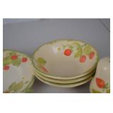 Strawberry Pattern Ceramic Dinnerware Set - Plates, Cups, Bowls & More