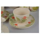 Strawberry Pattern Ceramic Dinnerware Set - Plates, Cups, Bowls & More