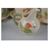 Strawberry Pattern Ceramic Dinnerware Set - Plates, Cups, Bowls & More
