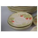 Strawberry Pattern Ceramic Dinnerware Set - Plates, Cups, Bowls & More