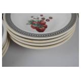 Pfaltzgraff Farmers Market Strawberry Plates and Bowls - Set of 12