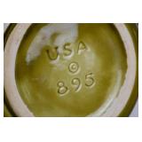Vintage Green Leaf Ceramic Tureen Set with Ladle and Underplate