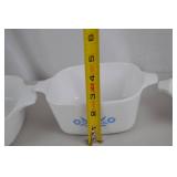 Set of 4 CorningWare Blue Cornflower Casserole Dishes - Assorted Sizes