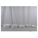 Set of 4 CorningWare Blue Cornflower Casserole Dishes - Assorted Sizes