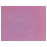 Fenton Pink Satin Glass Ruffled Edge Vase, 6 in